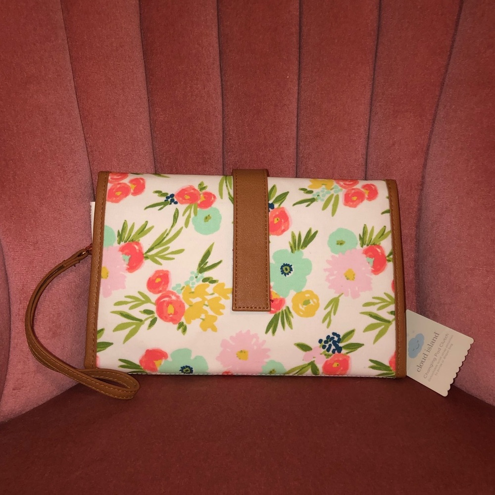 Floral Changing Pad Clutch